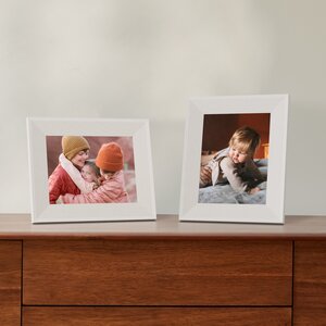 Select thumbnail: Image 2 of Parker 10" Limestone | Aura's Modern Dual-Orientation Frame
